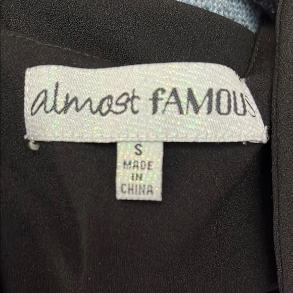 Almost Famous Black Garment with Gold Accents - Picture 3 of 4